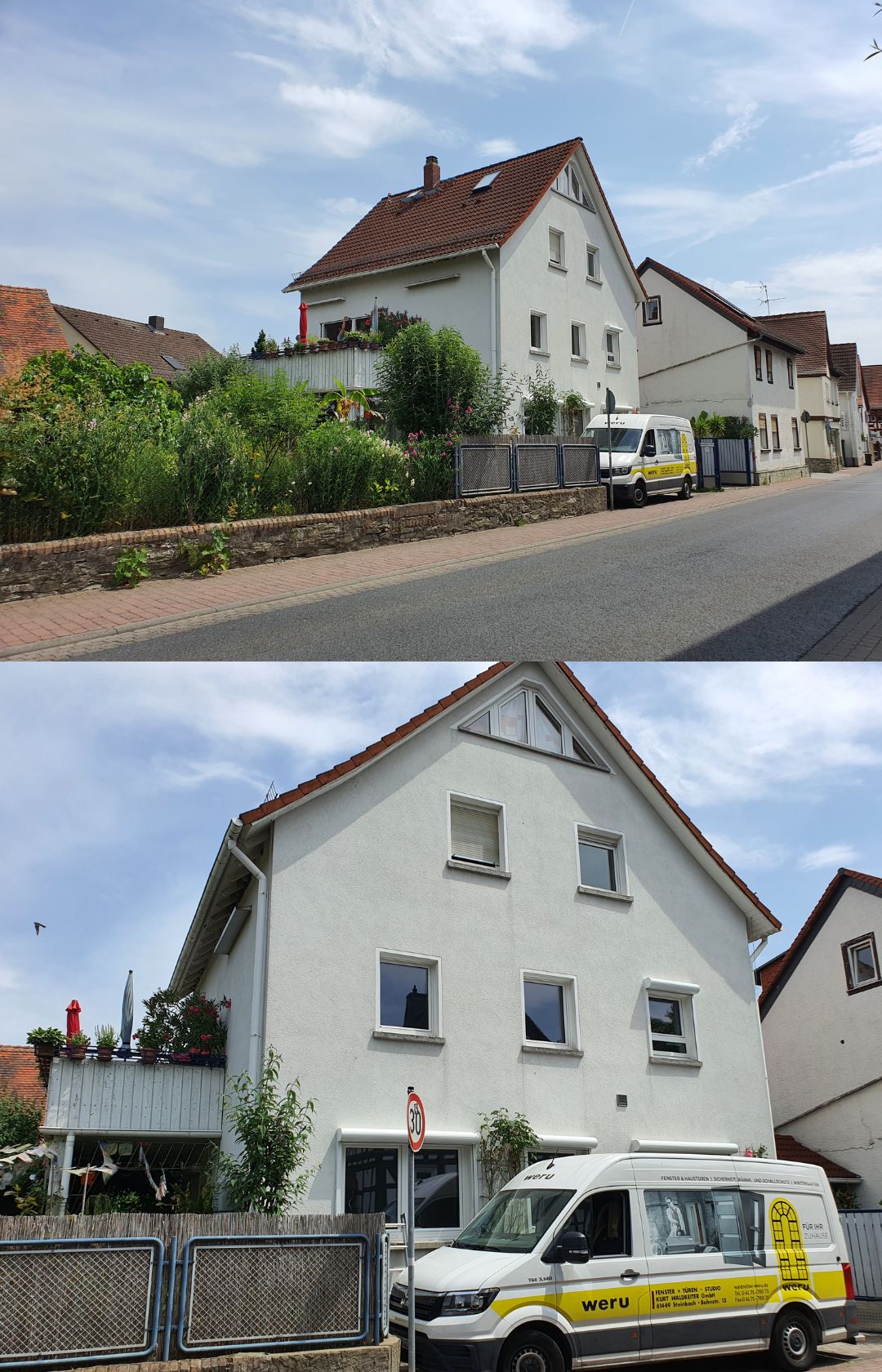Energetische Sanierung in Eschborn — vorher und nachher