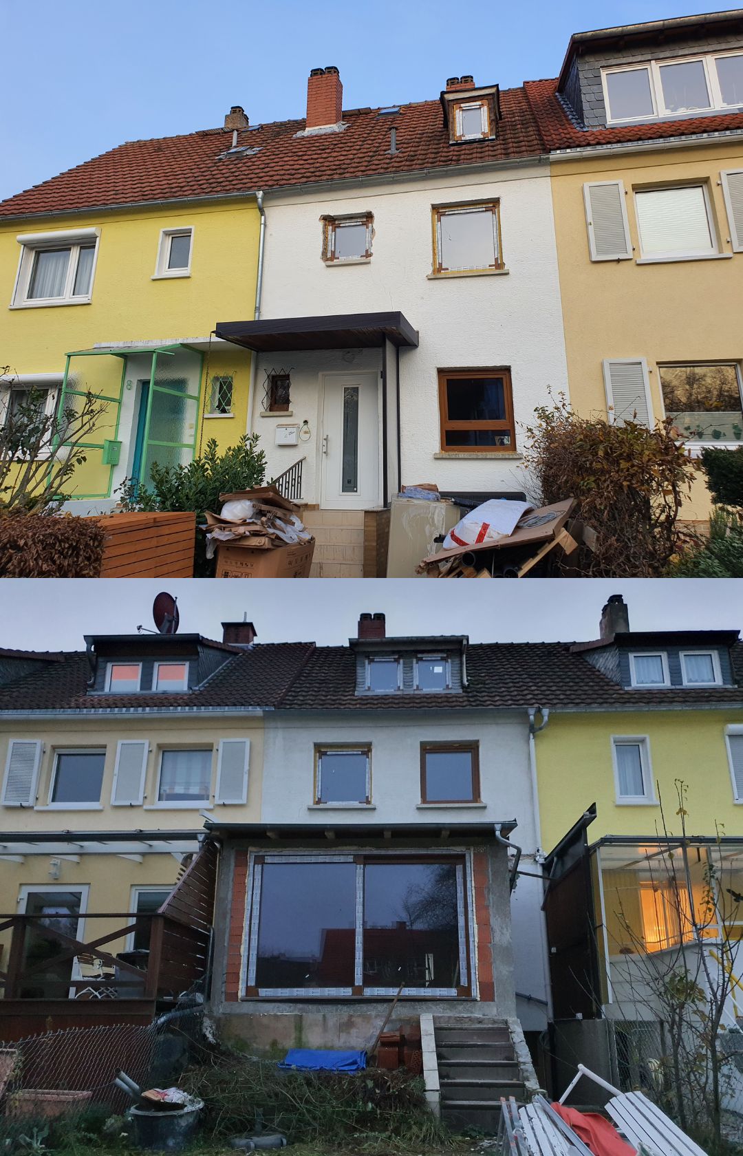 Energetische Sanierung Einfamilienhaus in Friedberg — vorher und nachher
